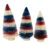 Bethany Lowe Designs LC1537 Americana Striped Bottle Brush Trees (Set of 3) view 3