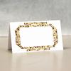 Place Cards with BAMBOO FRAME for Weddings, Showers, and Dinner Parties. Table Tent Style, Scored for Easy Folding. (50) view 1