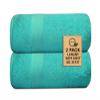 100% Cotton Luxury Bath Sheets - Pack of 2 (35" x 70") | Super Soft, Quick-Dry & Highly Absorbent Towels for Bathroom, Home, Spa & Gym (Turquoise) view 2