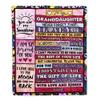 CenturyTee Personalized to My Granddaughter Blanket from Grandma Grandpa Papa Wood Laugh Love Live Believe Granddaughter Birthday Christmas Fleece Throw Blanket (60 x 80 in Adult Size) view 1
