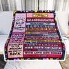 CenturyTee Personalized to My Granddaughter Blanket from Grandma Grandpa Papa Wood Laugh Love Live Believe Granddaughter Birthday Christmas Fleece Throw Blanket (60 x 80 in Adult Size) view 2