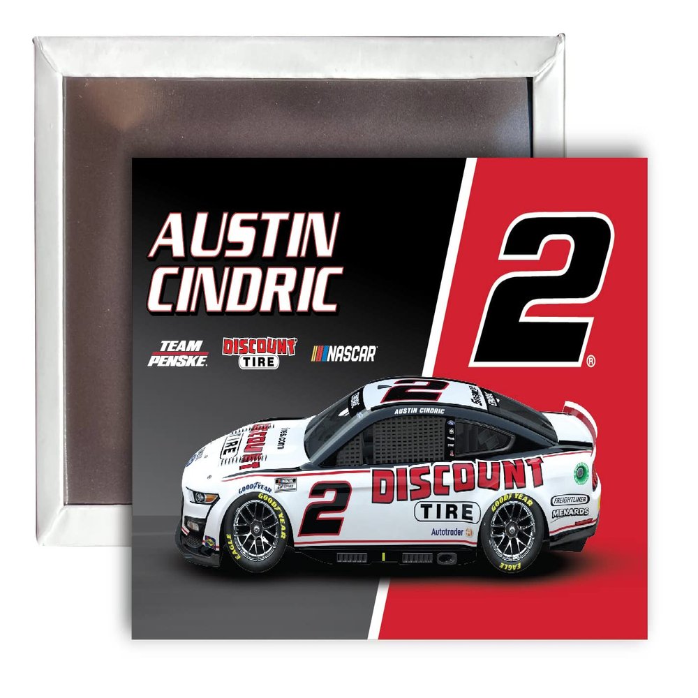 Austin Cindric # 2 Nascar 2x3-Inch Fridge Magnet New for 2022