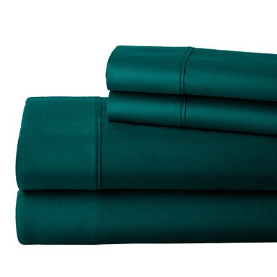 1000 Thread Count 100% Egyptain Cotton Queen XL, Teal Blue [4 PC] Sheets Set, 1000-TC Long-Staple Egypt Cotton Bedsheet, Breathable, Soft & Silky Sateen Weave, Fits Upto 10'' Deep Pockets Mattress
