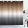Ambesonne Ombre Shower Curtain, Pattern Color Transition Effect Gradient Abstract Modern Art Inspired Arrangement, Cloth Fabric Bathroom Decor Set with Hooks, 69" W x 75" L, Brown Grey view 1