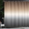 Ambesonne Ombre Shower Curtain, Pattern Color Transition Effect Gradient Abstract Modern Art Inspired Arrangement, Cloth Fabric Bathroom Decor Set with Hooks, 69" W x 75" L, Brown Grey view 3