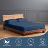 1000 Thread Count 100% Egyptain Cotton RV Short Queen, Mediterranean Blue [4 PC] Sheets Set, Long-Staple Egypt Cotton Bedsheet, Breathable, Soft & Silky Sateen Weave, Fits Upto 15" Deep Pockets view 2