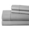 1000 Thread Count 100% Egyptain Cotton Alaskan King, Light Grey [4 PC] Sheets Set, Long-Staple Egypt Cotton Bedsheet, Breathable, Soft & Silky Sateen Weave, Fits Upto 18" Deep Pockets Mattress view 1