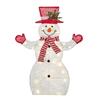RAZ Imports 2022 North Pole Friends 34.25" Tinsel Lighted Snowman view 1