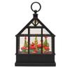 RAZ Imports 2022 Holiday Water Lanterns 9.5" Christmas Flowers and Cardinals Lighted Water Greenhouse view 1