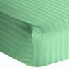 Pure Egyptian Cotton Fitted Sheet {1 Pcs} Bottom Sheet- Sage Green, Twin/Single - 39" x 75" Fits Mattress Perfectly 7-9" inches Extra Deep- Soft Quality- 600 TC (Stripe Pattern) view 1