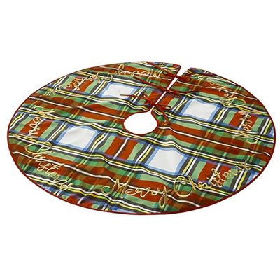 RAZ Imports 2022 Tartan Tidings 54" Plaid Tree Skirt