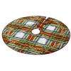 RAZ Imports 2022 Tartan Tidings 54" Plaid Tree Skirt view 1