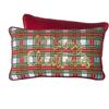 20" PLAID LUMBAR PILLOW view 1