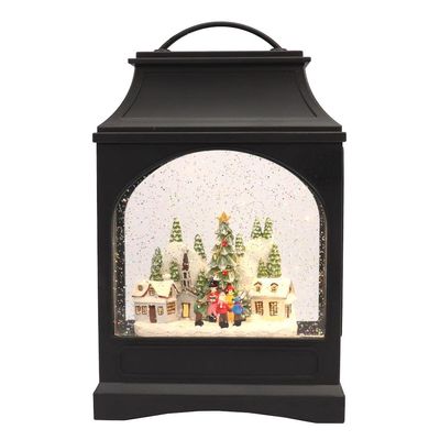 Raz Imports 2022 11" Ice Skate Rink Musical Lighted Water Lantern