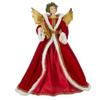RAZ Imports 2022 Making Spirits Bright 18.75" Angel Harpist Tree Topper view 1