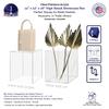 12" x 12" x 16" Clear Acrylic Display Box with One Open Side No Lid Versatile Tall Plexiglass Retail Product Riser Storage Bin or Wedding Floral Centerpiece Pedestal by Marketing Holders view 2