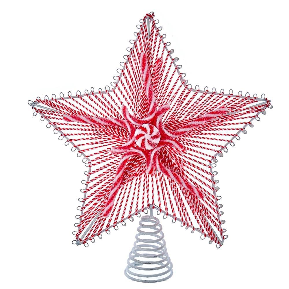 11-Inch Peppermint Star Treetop