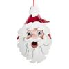 9-Inch Wooden Santa Head Birdhouse Ornament view 1
