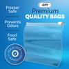 100 Count - Slider Zip Quart Food Storage Bags, 8" x 7" 3 Mil Heavy Duty, Strong & Durable For Freezer Storage, For Sandwiches, Snacks & More. GPI view 3