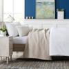 100% Cotton Waffle Weave Bed Blanket | Soft, Breathable, and Lightweight Blanket for All-Season | Perfect for Layering | Brielle Collection (Full/Queen, Taupe) view 4