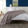100% Cotton Waffle Weave Bed Blanket | Soft, Breathable, and Lightweight Blanket for All-Season | Perfect for Layering | Brielle Collection (Full/Queen, Charcoal) view 3