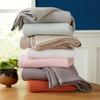 100% Cotton Waffle Weave Bed Blanket | Soft, Breathable, and Lightweight Blanket for All-Season | Perfect for Layering | Brielle Collection (Full/Queen, White) view 3