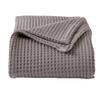 100% Cotton Waffle Weave Bed Blanket | Soft, Breathable, and Lightweight Blanket for All-Season | Perfect for Layering | Brielle Collection (King, Charcoal) view 1