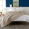 100% Cotton Waffle Weave Bed Blanket | Soft, Breathable, and Lightweight Blanket for All-Season | Perfect for Layering | Brielle Collection (King, Taupe) view 2