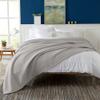 100% Cotton Waffle Weave Bed Blanket | Soft, Breathable, and Lightweight Blanket for All-Season | Perfect for Layering | Brielle Collection (Full/Queen, Light Grey) view 2