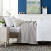 100% Cotton Waffle Weave Bed Blanket | Soft, Breathable, and Lightweight Blanket for All-Season | Perfect for Layering | Brielle Collection (Full/Queen, Light Grey) view 4