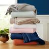100% Cotton Waffle Weave Bed Blanket | Soft, Breathable, and Lightweight Blanket for All-Season | Perfect for Layering | Brielle Collection (King, Light Grey) view 3
