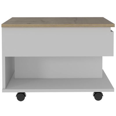 Babel Lift Top Coffee Table, Casters, One Shelf