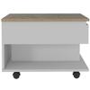 Babel Lift Top Coffee Table, Casters, One Shelf view 1