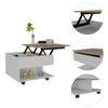 Babel Lift Top Coffee Table, Casters, One Shelf view 4