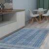 Indian Handmade Geometric Cotton Dhurrie Hand Woven Area Rug Flat Weave Bohemian Kilim Indoor Home/Office Decor Carpet Outdoor Patio Decor Rug 120x120 cm (4x4 Feet Square) view 2