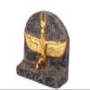 Ancient Egyptian statue of Isis wings Goddess of fertility and was also known as the goddess .of motherhood, magic,death, healing, and rebirth Her name means Queen of the throne. view 2