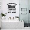 If You Lift It Up, Pull It Down If It Runs Out Replace It - Bathroom Rules Vinyl Wall Art Sticker Decal Home Rest Room Comfort Room Signage Ladies Gentlemen Toilet Room Reminders Size (20x18 inch) view 1