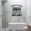 If You Lift It Up, Pull It Down If It Runs Out Replace It - Bathroom Rules Vinyl Wall Art Sticker Decal Home Rest Room Comfort Room Signage Ladies Gentlemen Toilet Room Reminders Size (20x18 inch) view 3