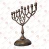 Adonai Hardware 12 Inch Hanukkah Menorah Pure Solid Brass Candle Stand - Oil Rubbed Bronze view 4