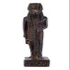 A unique ancient Egyptian statue of Anubis Jackal God of afterlife and mummification standing with jackal head and human body. Handmade in Egypt from Basalt stone view 1