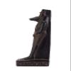 A unique ancient Egyptian statue of Anubis Jackal God of afterlife and mummification standing with jackal head and human body. Handmade in Egypt from Basalt stone view 3