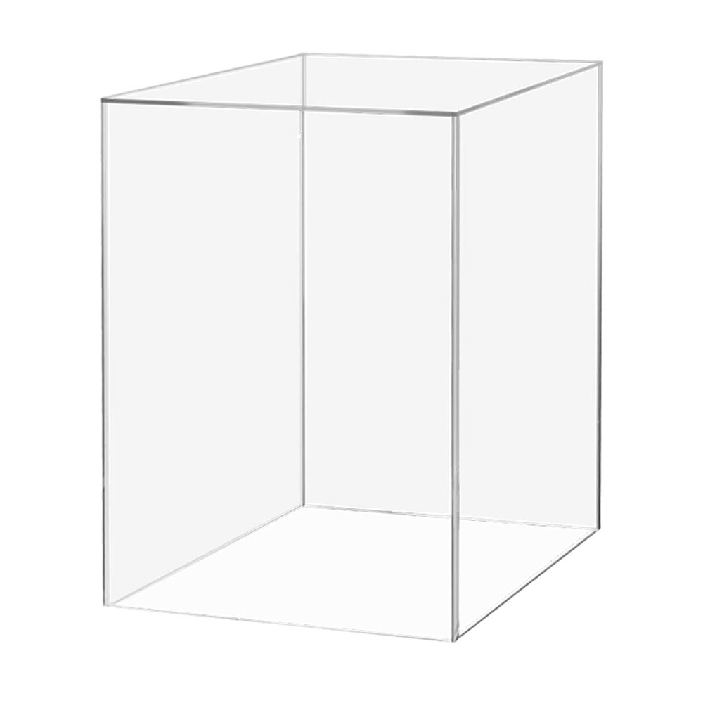 Acrylic Display Case for Collectibles 10" x 10" x 15" No Assembly Box for Figures Dolls Toys Memorabilia Dust Cover No Base 1 Side Open by Marketing Holders