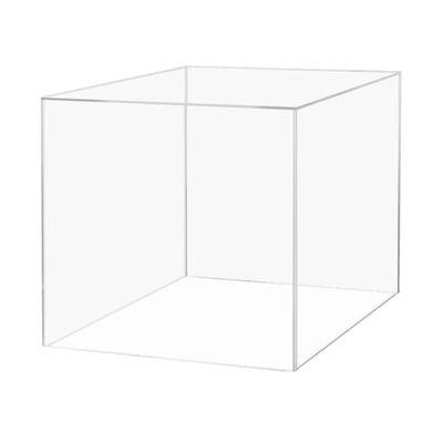 18 Inch Clear Acrylic Display Box with One Open Side No Lid Versatile Square Lucite Merchandise Storage Bin or Retail Product Riser No Assembly by Marketing Holders