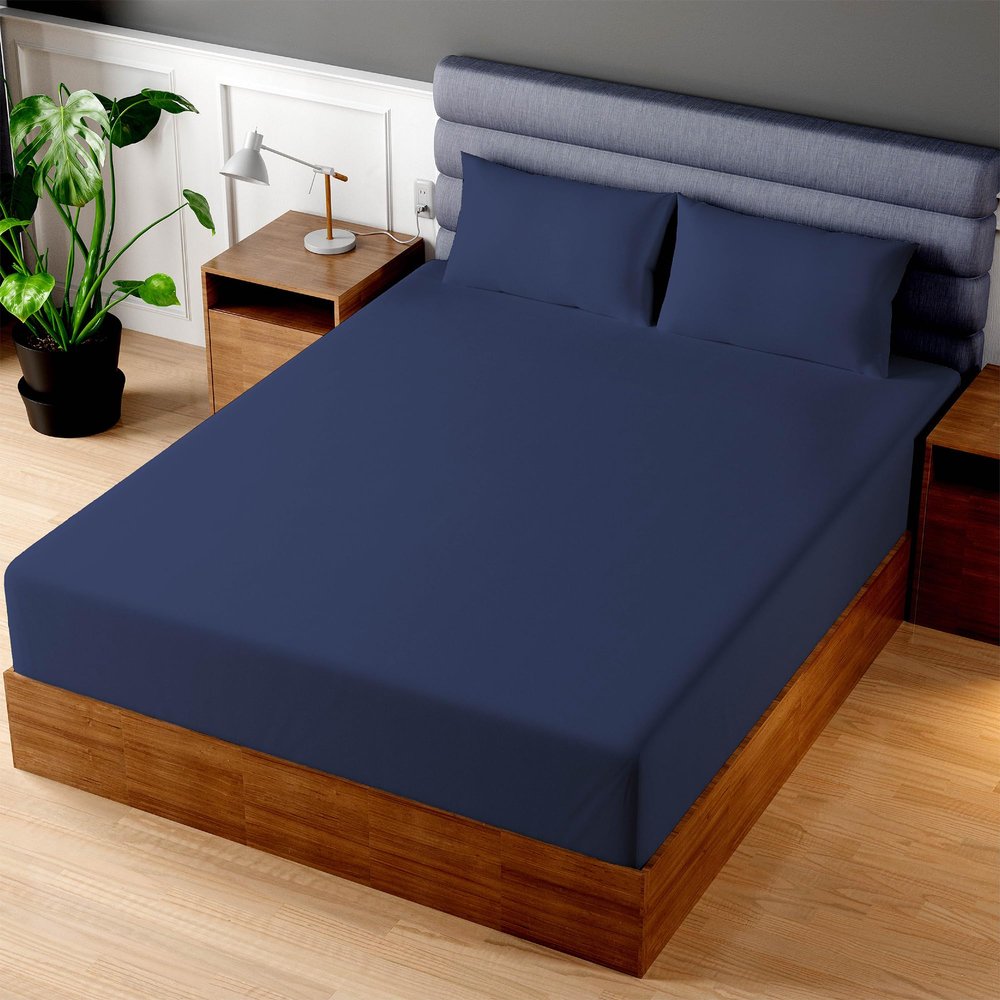 Superity Luxurious Hotel Quality Twin Fitted Sheet 100% Cotton Ultra Soft, Skin-Friendly & Hypoallergenic Deep Pocket Fits 12 Mattress Easy Care & Snug Fit (Twin Size - 39 x 75)