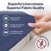 Superity Luxurious Hotel Quality Twin Fitted Sheet 100% Cotton Ultra Soft, Skin-Friendly & Hypoallergenic Deep Pocket Fits 12 Mattress Easy Care & Snug Fit (Twin Size - 39 x 75) view 3