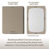 Superity Luxurious Hotel Quality California King Fitted Sheet 100% Cotton Ultra Soft, Skin-Friendly & Hypoallergenic Deep Pocket Fits 16 Mattress Easy Care & Snug Fit (Cal King Size - 72 X 84) view 4