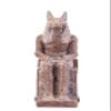 Amazing statue of the Jackal God Anubis sitting on a throne Replica Altar statue handmade in Egypt from Granite stone- heavy masterpiece. view 1