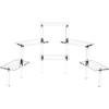 6 Tier Acrylic Display Stairs - Size: 3" x 6" x 10 1/4" H Rectangular Platform- Stairway Riser. view 1