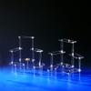 6 Tier Acrylic Display Stairs - Size: 3" x 6" x 10 1/4" H Rectangular Platform- Stairway Riser. view 2