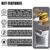 Aluminum Foil Hamburger Bags, Grease-Resistant, 100 Pack view 3